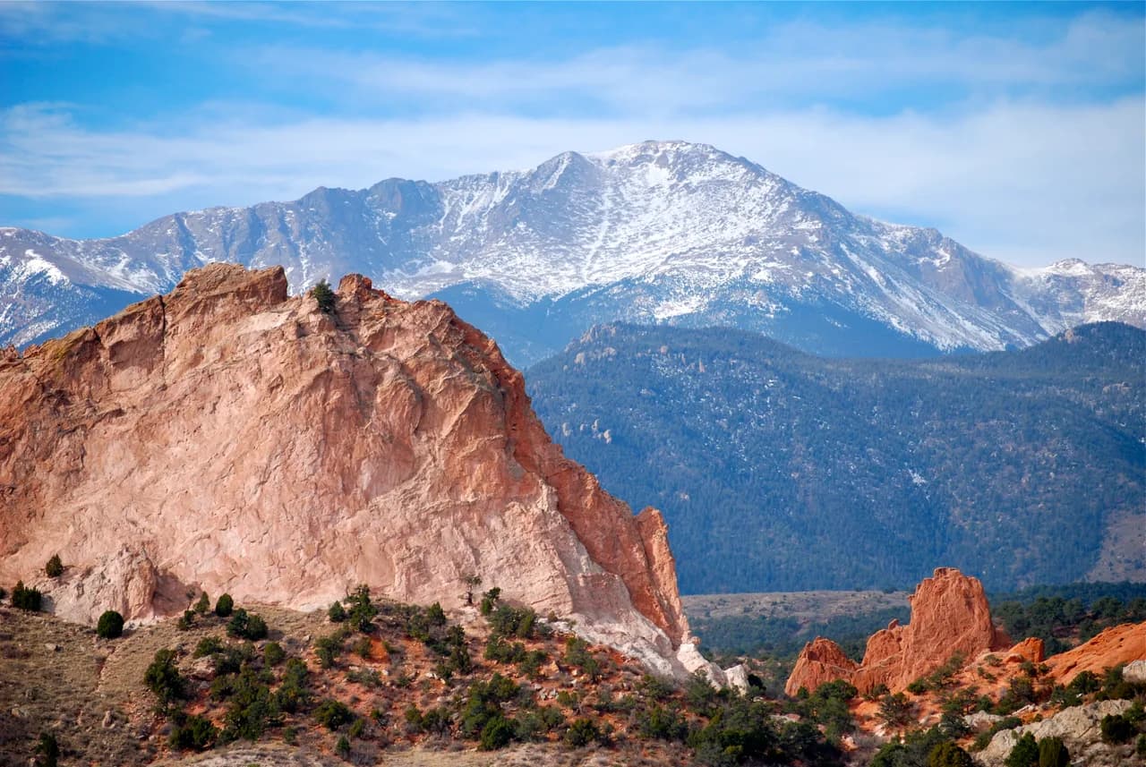 Garden of the Gods and Pikes Peak
